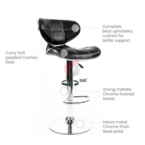 PU Swivel Bar Stool 500S - Image 4