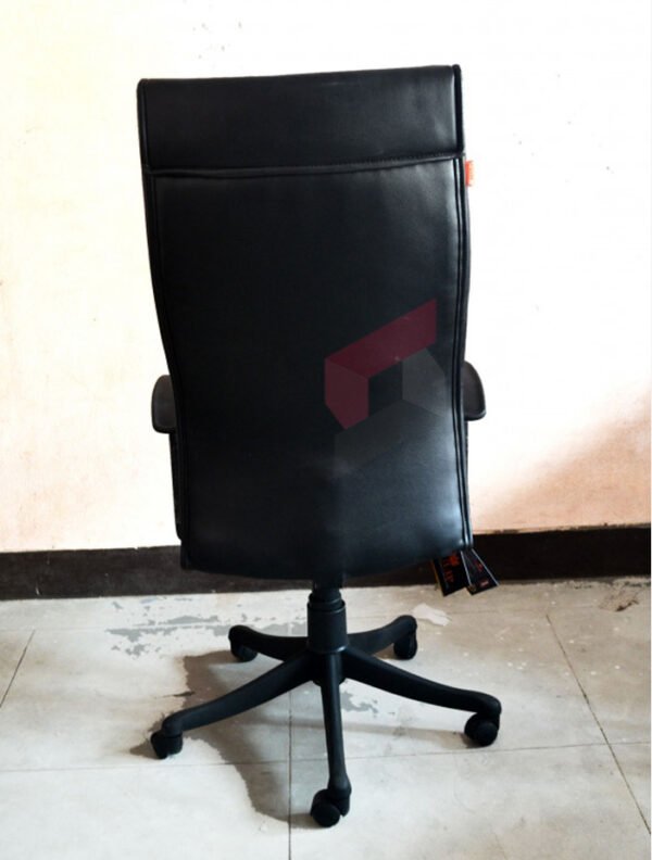Slim Leatherette Revolving Office Chair - Image 3