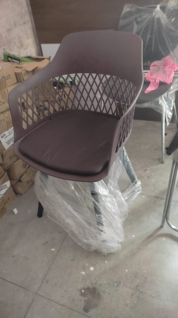 Leather Padded Cafeteria Chair - Image 2