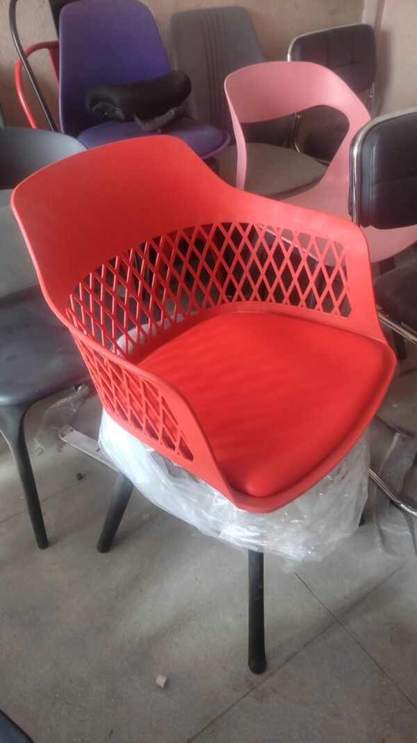 Leather Padded Cafeteria Chair - Image 3