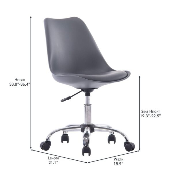 Leather Padded Nylon Back Chair 07RC - Image 2