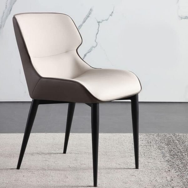 Faux Leather Chairs Wingback Arm Chair for Home Kitchen Dining Room - Image 5