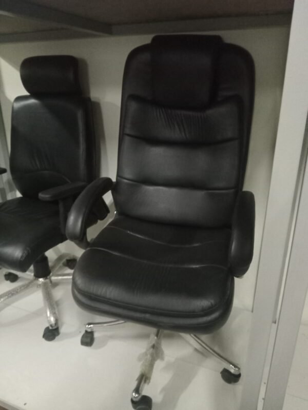 Leather High Back Rolling Chair 77RC - Image 2