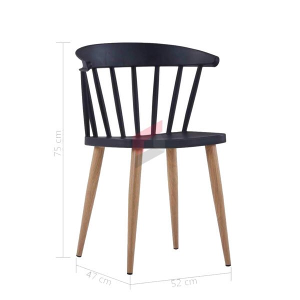 Cross Polypropylene Dining Chair - Image 8