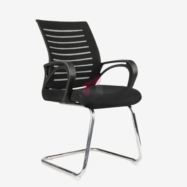 Chrome Base Desk Chair l Study l Meeting