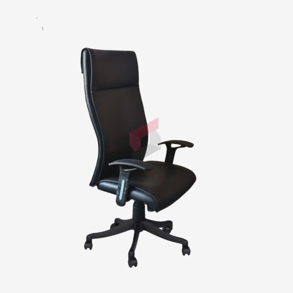 Slim Leatherette Revolving Office Chair