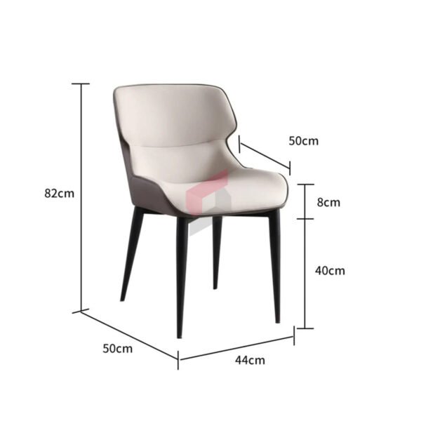 Faux Leather Chairs Wingback Arm Chair for Home Kitchen Dining Room - Image 7