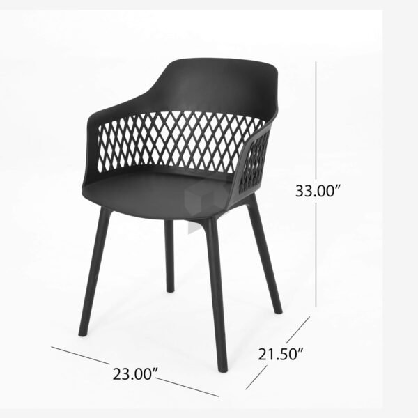 Leather Padded Cafeteria Chair - Image 4