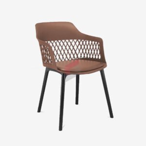 Leather Padded Cafeteria Chair