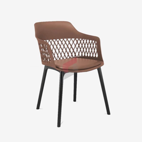 Leather Padded Cafeteria Chair